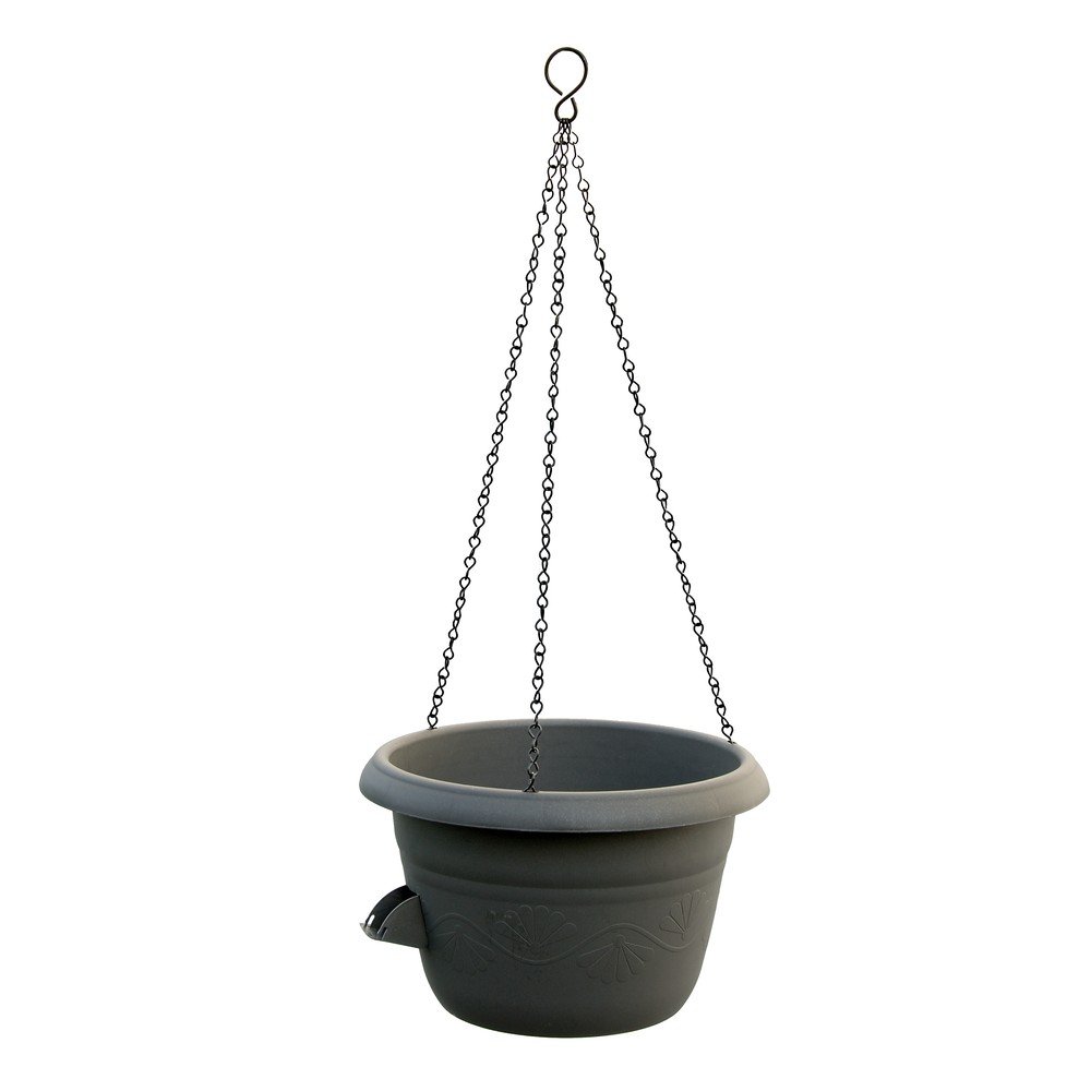 Antracitově šedý závěsný samozavlažovací květináč, ø 25 cm Siesta v:1422719 Antracitově šedý závěsný samozavlažovací květináč, ø 25 cm Siesta v:1422719