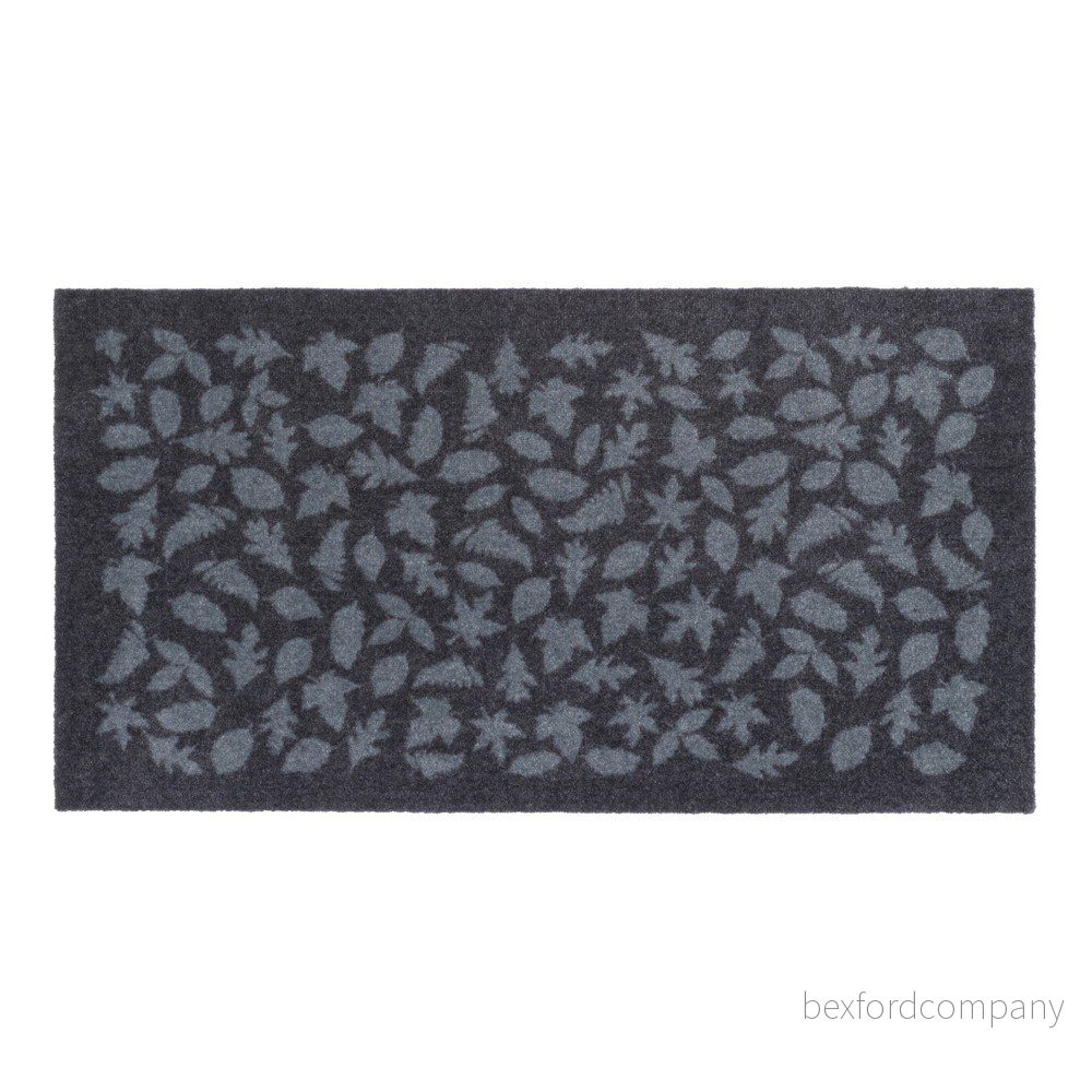 Modrošedá rohožka tica copenhagen Leafes, 67 x 120 cm v:1007032