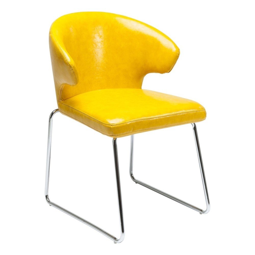 Sada 2 žlutých jídelních židlí Kare Design Atomic v:972746