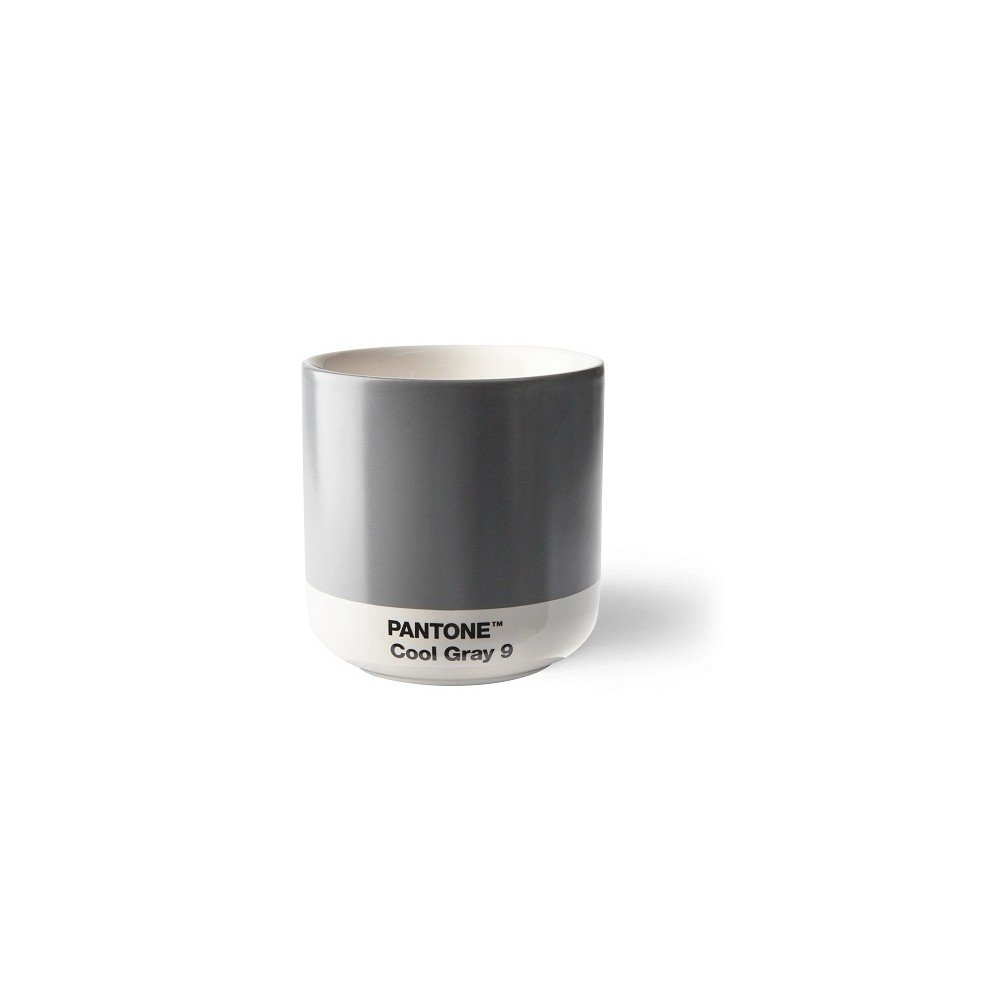 Tmavě šedý porcelánový šálek na cappuccino 175 ml Coold Gray 9 – Pantone v:1397675