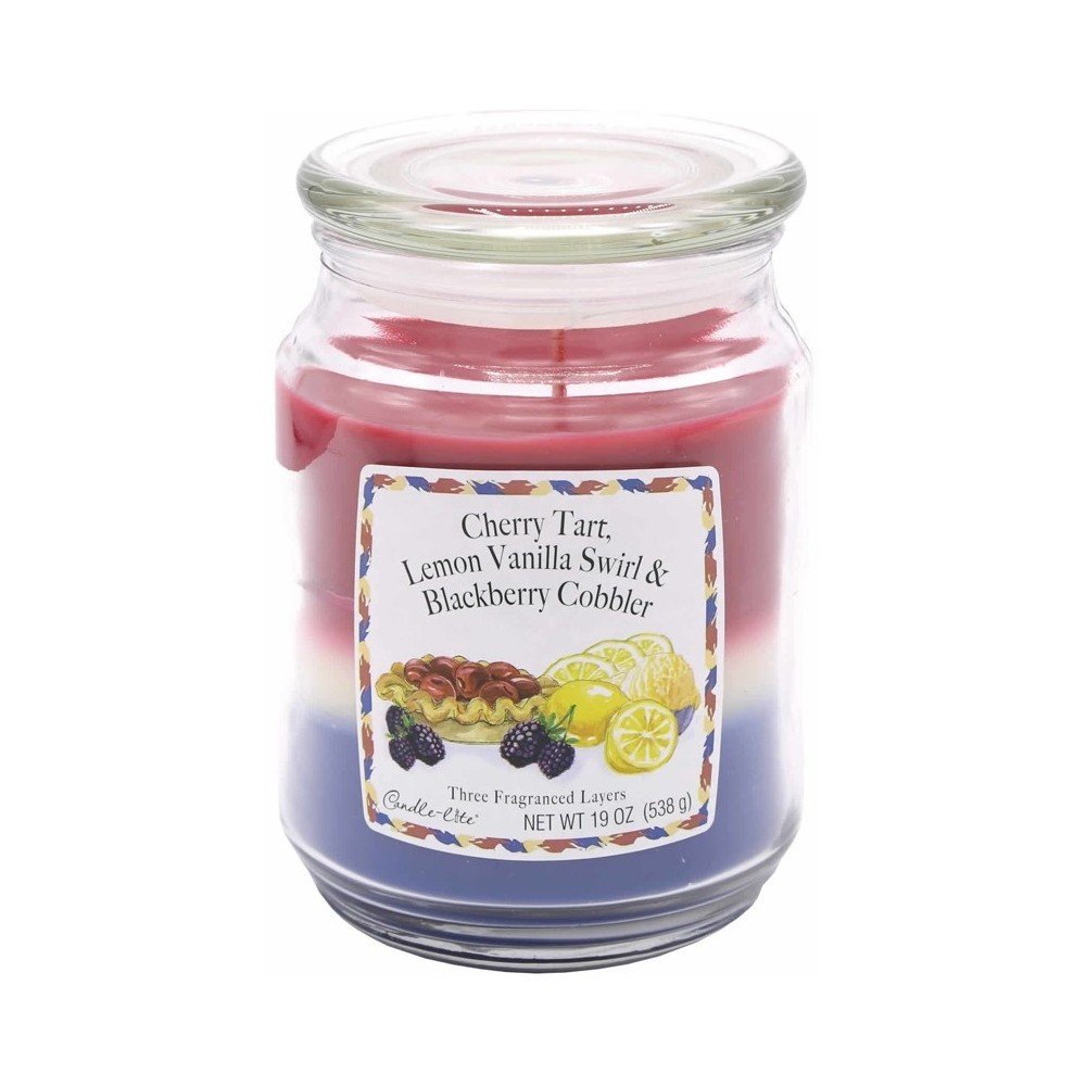 Třívrstvá vonná svíčka ve skle Candle-Lite Třešňový koláč, doba hoření až 115 hodin v:1313600