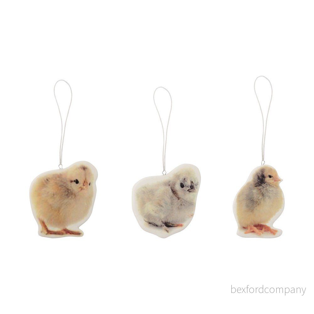 Sada 3 porcelánových dekorací Bloomingville Chickens v:1220624