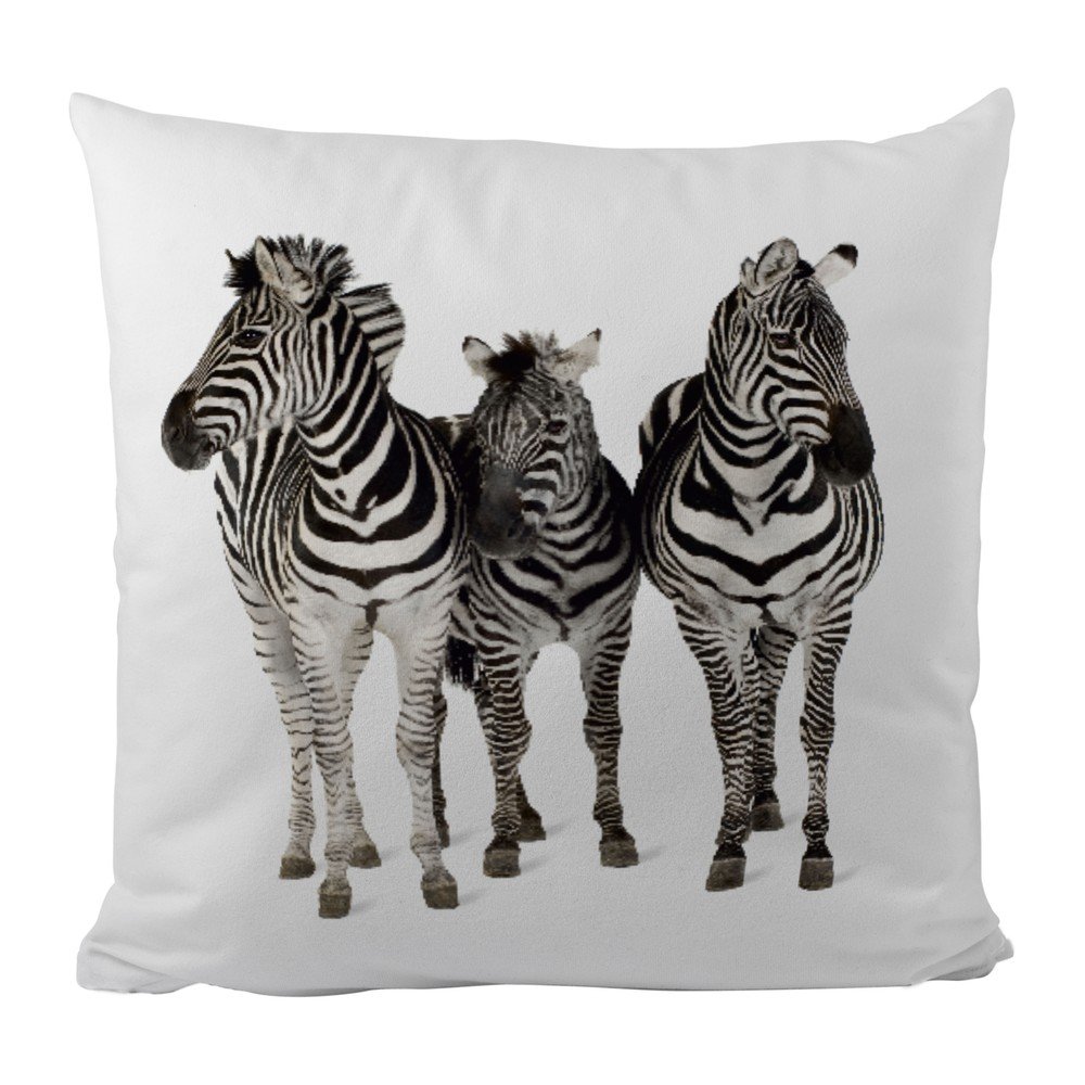 Polštář Black Shake Three Zebras, 40x40 cm v:699224