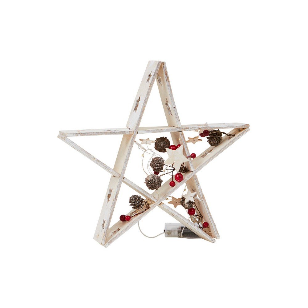 Světelná dekorace Archipelago Pinecone And Berry Star, 27 cm v:718914