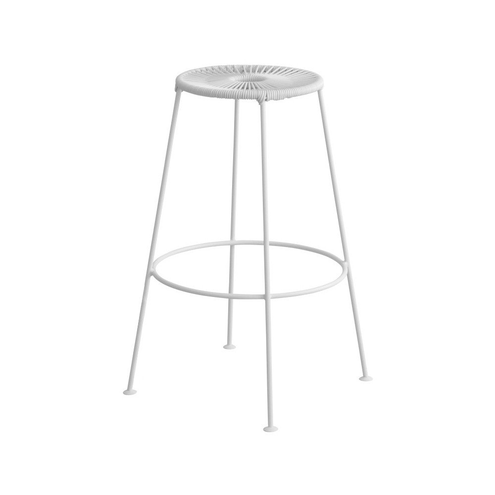 Bílá barová stolička OK Design Acapulco, výška 75 cm v:1021254