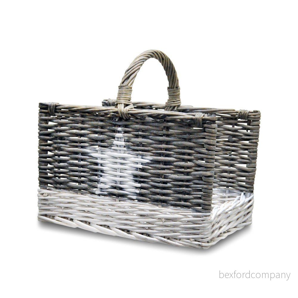 Dřevěný košík na dřevo Interiörhuset Firewood Basket Star v:1022760