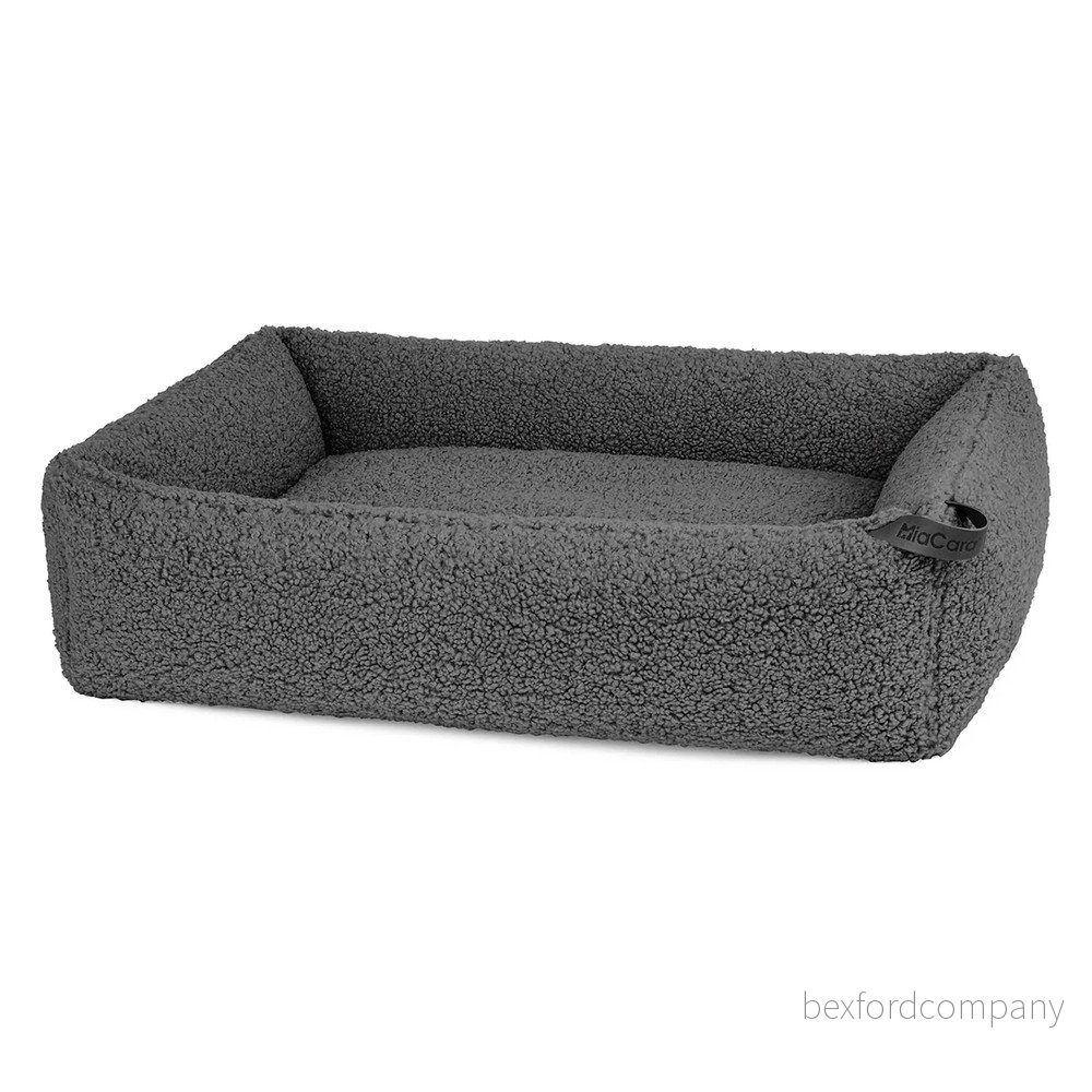 Tmavě šedý pelíšek pro psa z materiálu bouclé 65x80 cm Senso Graphite S/M – MiaCara v:1675560