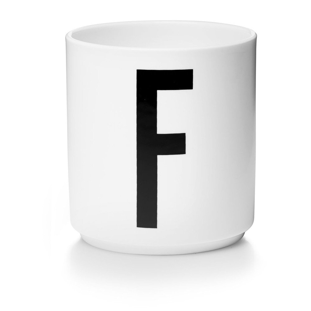 Bílý porcelánový hrnek Design Letters Personal F v:1417961