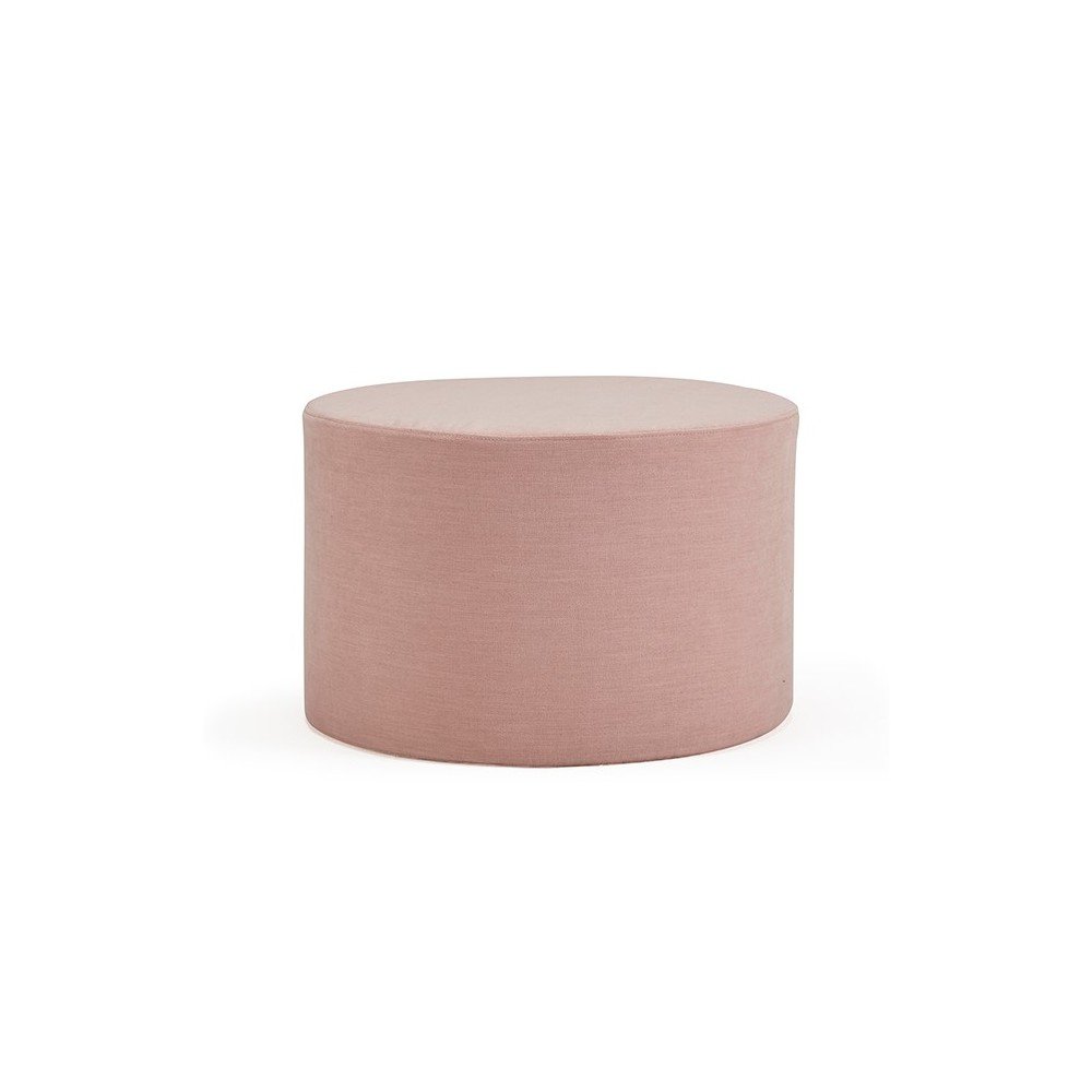 Růžový puf Innovation Pauke, ø 62 cm v:1390377
