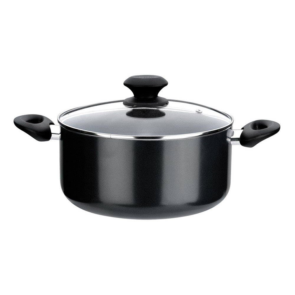 Černý nízký hrnec s pokličkou Tescoma Presto, 2,5 l v:961240