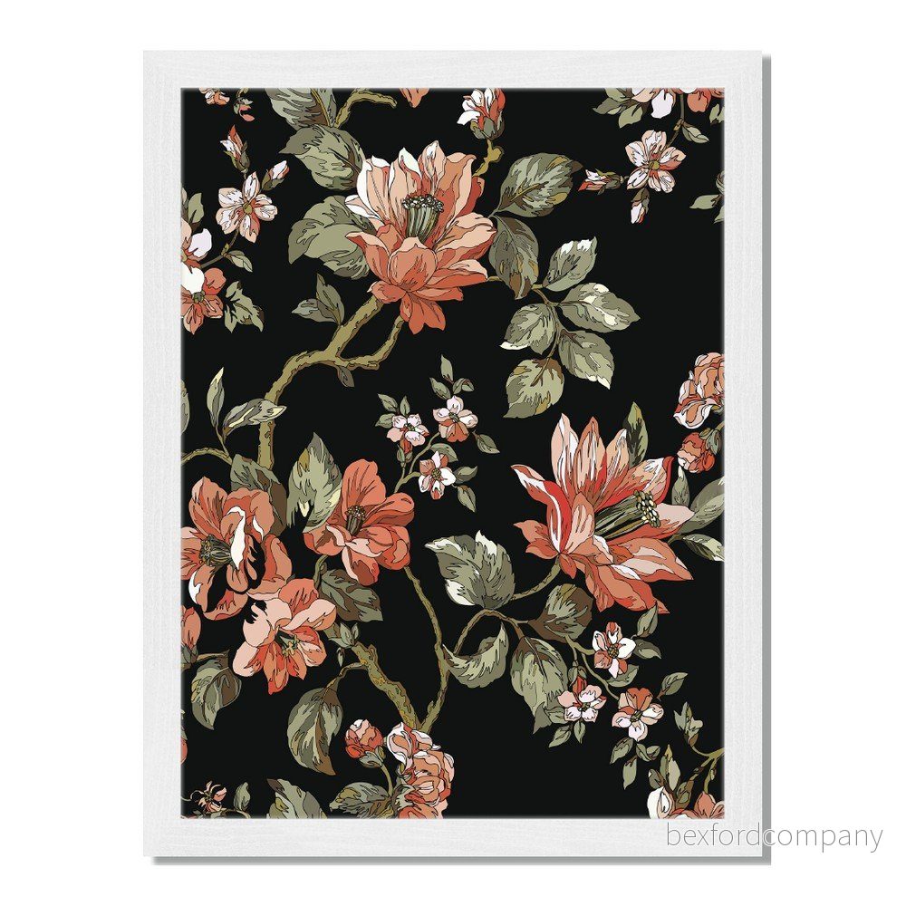 Obraz v rámu Liv Corday Asian Flower Pattern, 30 x 40 cm v:885720