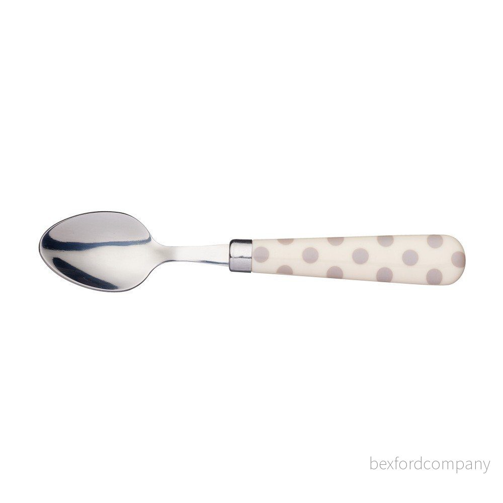 Šedobéžová lžička z nerezové oceli Kitchen Craft Polka Dot v:997896
