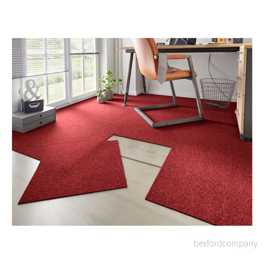 Sada 20 čtverců červeného koberce Hanse Home Easy, 50 x 50 cm v:1129784