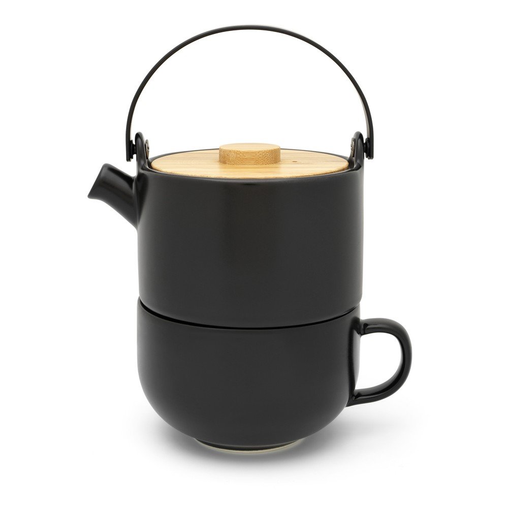 Černá konvice na čaj z kameniny 500 ml Umea v:1428451 Černá konvice na čaj z kameniny 500 ml Umea v:1428451