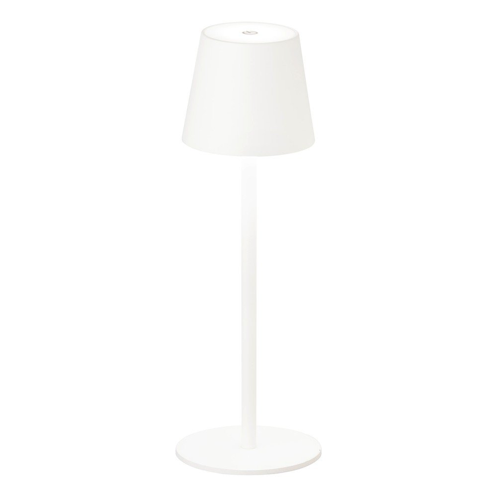 Bílá LED stmívatelná stolní lampa se senzorem pohybu a s kovovým stínidlem Tropea – Fischer & Honsel v:1554170 Bílá LED stmívatelná stolní lampa se senzorem pohybu a s kovovým stínidlem Tropea – Fischer & Honsel v:1554170