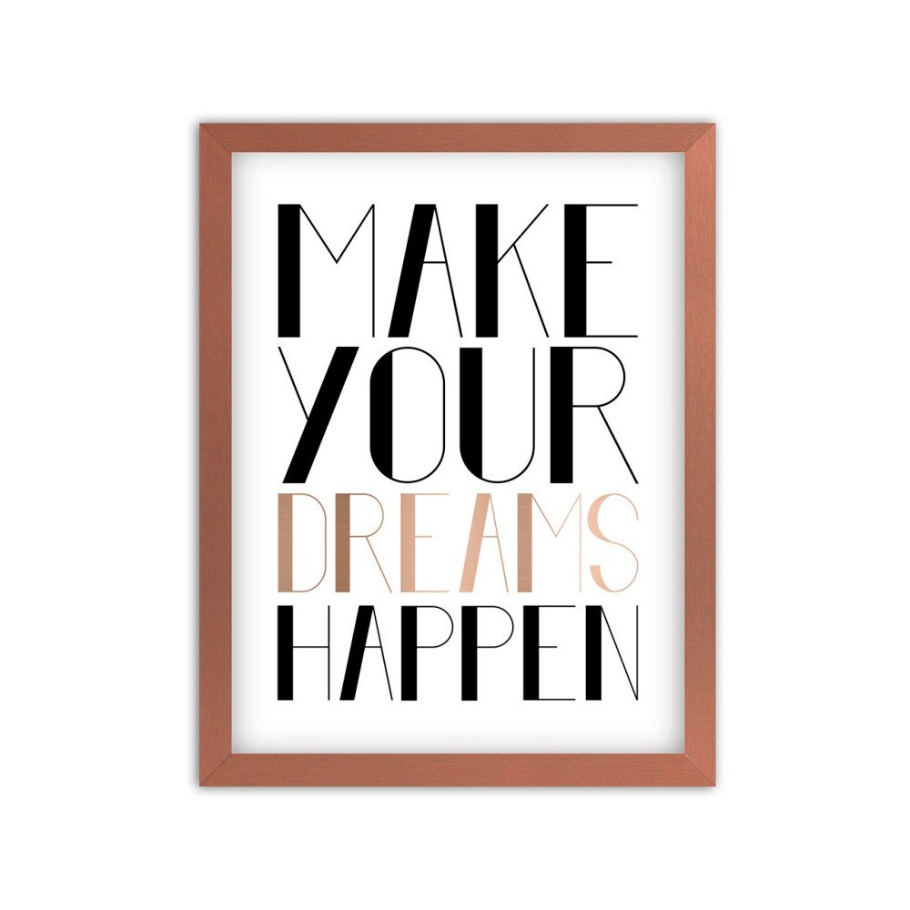 Obraz Styler Modernpik Gold Make Your, 24 x 30 cm v:1234380