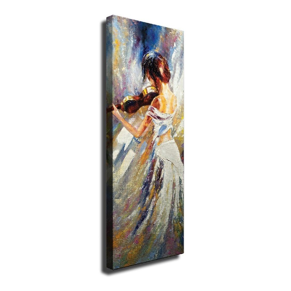 Nástěnný obraz na plátně Violin Player, 30 x 80 cm v:1285990