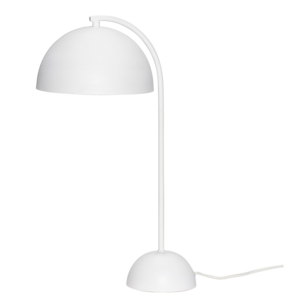 Bílá kovová stolní lampa Hübsch Puro v:1261722