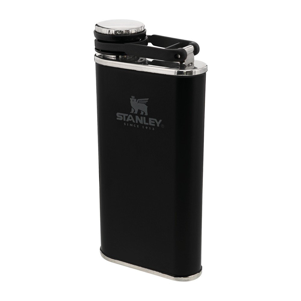 Černá placatka z nerezové oceli 230 ml Easy-Fill Wide Mouth Flask Black – Stanley v:1604624 Černá placatka z nerezové oceli 230 ml Easy-Fill Wide Mouth Flask Black – Stanley v:1604624