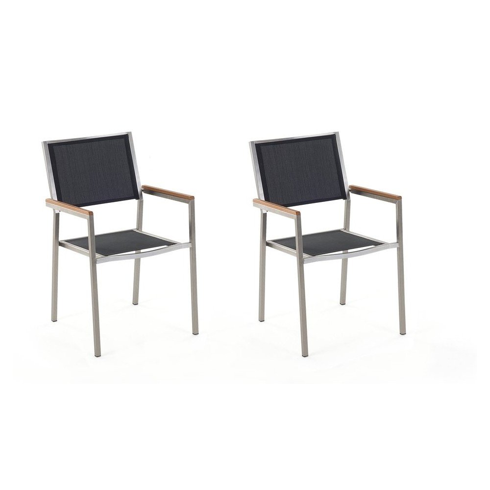Sada 2 černých zahradních židlí Monobeli Classy v:1325314