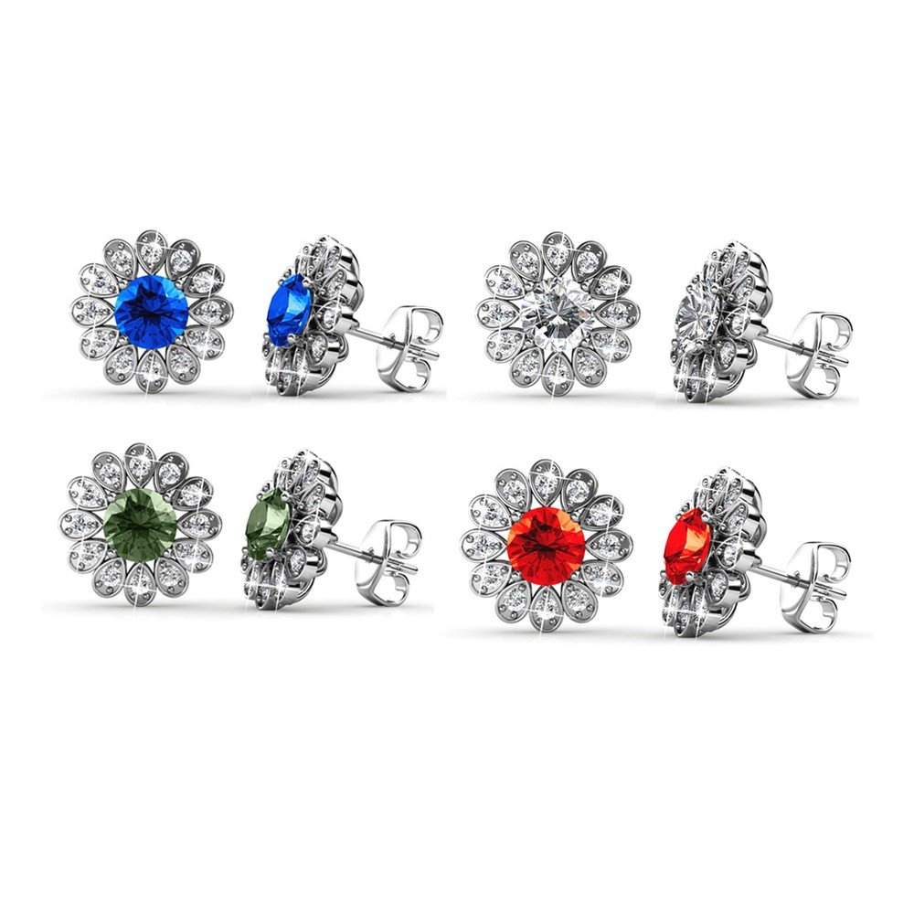 Set 4 párů náušnic v dárkovém balení s krystaly Swarovski Elements Crystals v:1197746