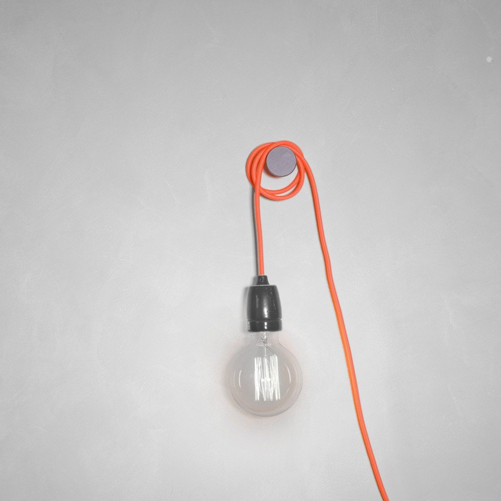 Oranžový textilní kabel s objímkou Filament Style Cable v:814046
