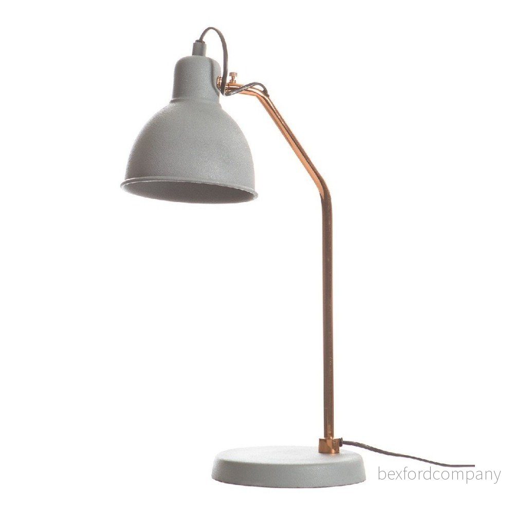 Šedá stolní lampa Look4Lamps Small Sandpaper Study v:1083466