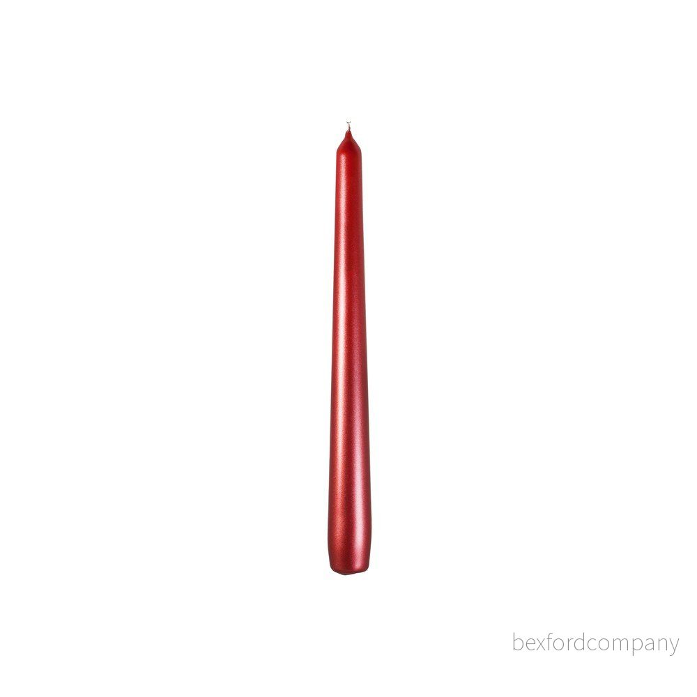 Sada 4 červených svíček Unipar Metallic, doba hoření 7 h v:1390719