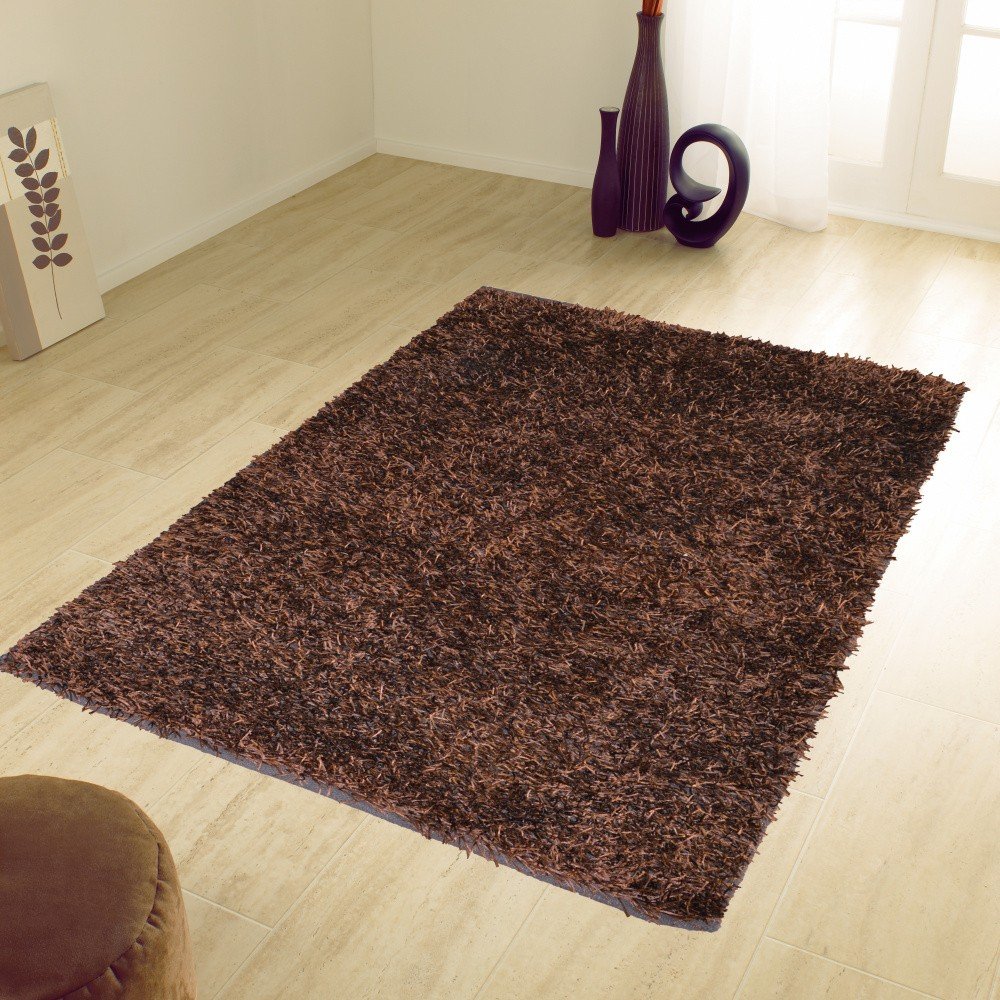 Hnědý koberec Webtappeti Shaggy, 60 x 180 cm v:884236