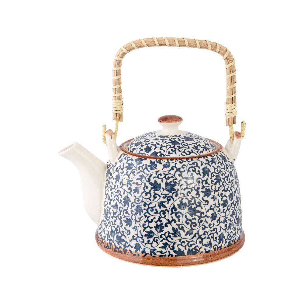 Modrá porcelánová konvička Clayre & Eef, 700 ml v:1292090