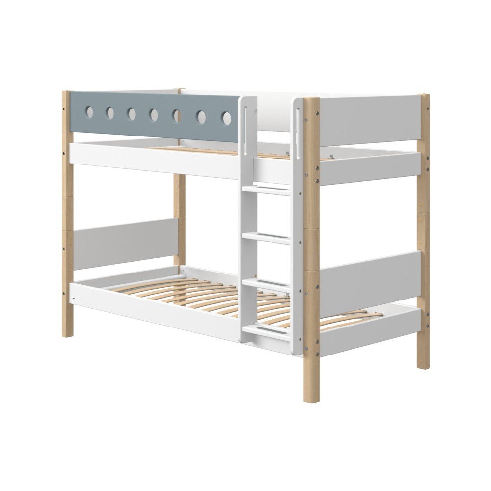 Modro-bílá dětská palanda s nohami z březového dřeva Flexa White, výška 154 cm v:1300842