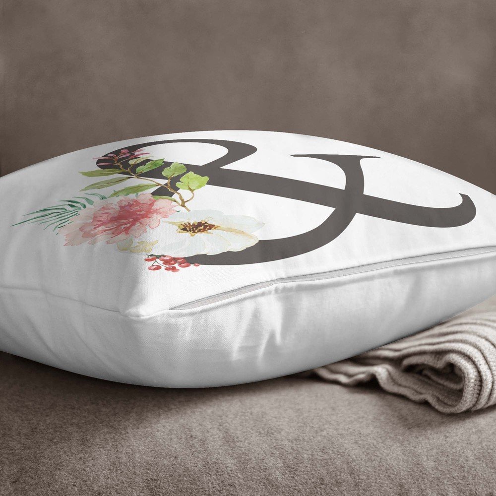 Povlak na polštář Minimalist Cushion Covers Floral Alphabet &, 45 x 45 cm v:1340271