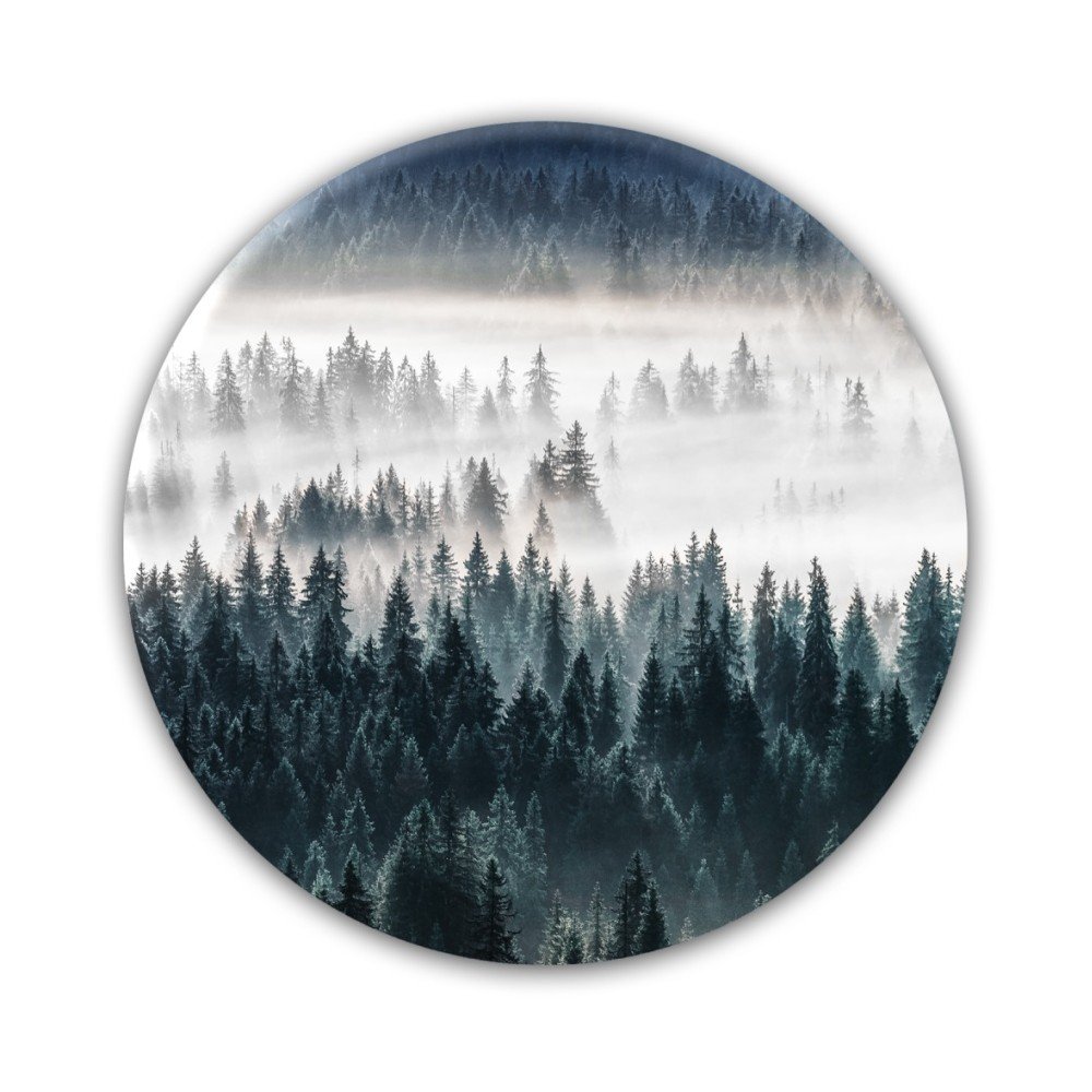 Nástěnná dekorace Styler Ring Forest Mist, ø 70 cm v:1195750