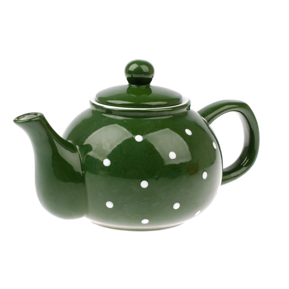 Zelená keramická konvice Dakls Dots, 1 l v:1240446