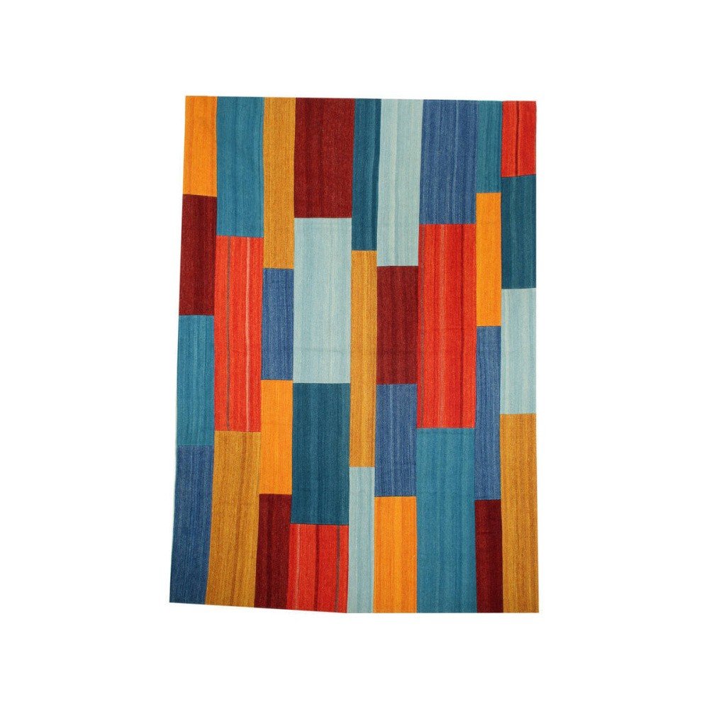 Ručně tkaný koberec z bavlny a vlny Kayoom Intenso 442 Rot Multi, 80 x 150 cm v:1043208