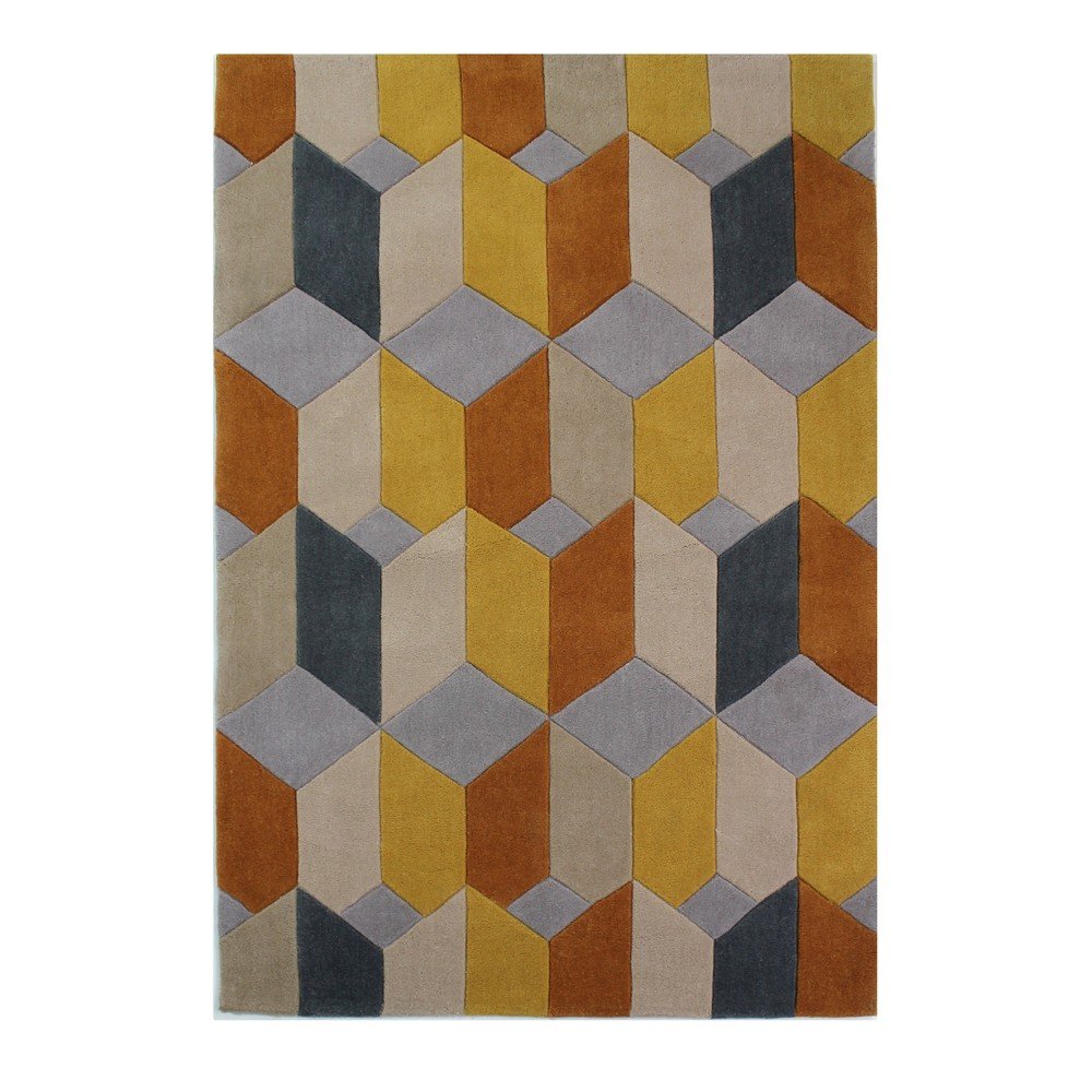 Žlutý koberec Flair Rugs Scope, 80 x 150 cm v:910640