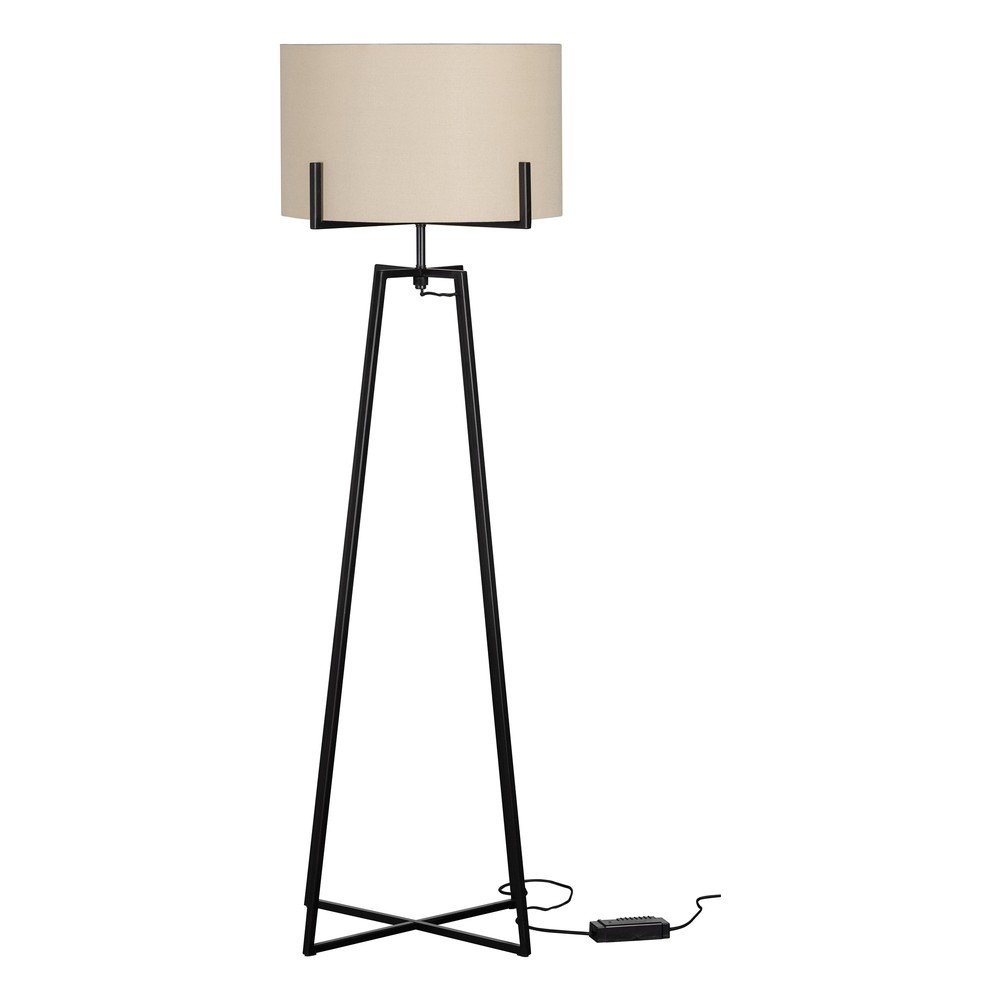 Béžová stojací lampa s textilním stínidlem Holly – WOOOD v:1575606 Béžová stojací lampa s textilním stínidlem Holly – WOOOD v:1575606