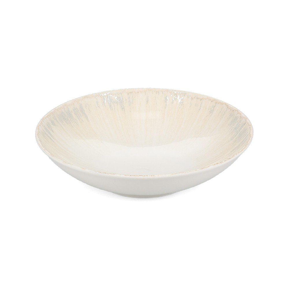 Světle šedý hluboký porcelánový talíř ø 21 cm Nuance – BonBistro v:1934964