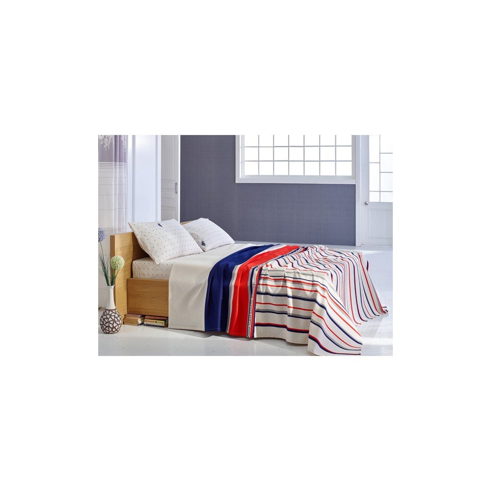 Set přehozu přes postel a prostěradla U.S. Polo Assn. Scranton, 160 x 220 cm v:762384