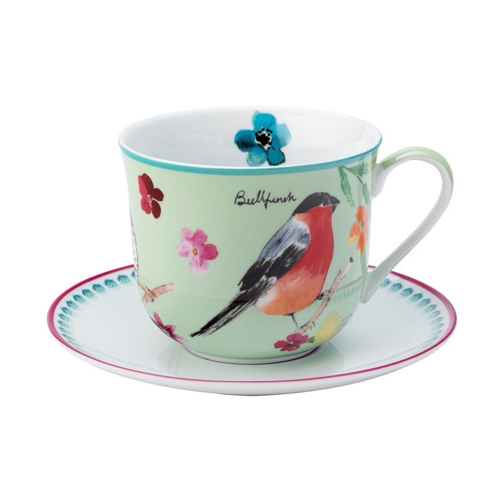 Set porcelánového šálku s podšálkem David Mason Garden Birds, 350 ml v:1293146
