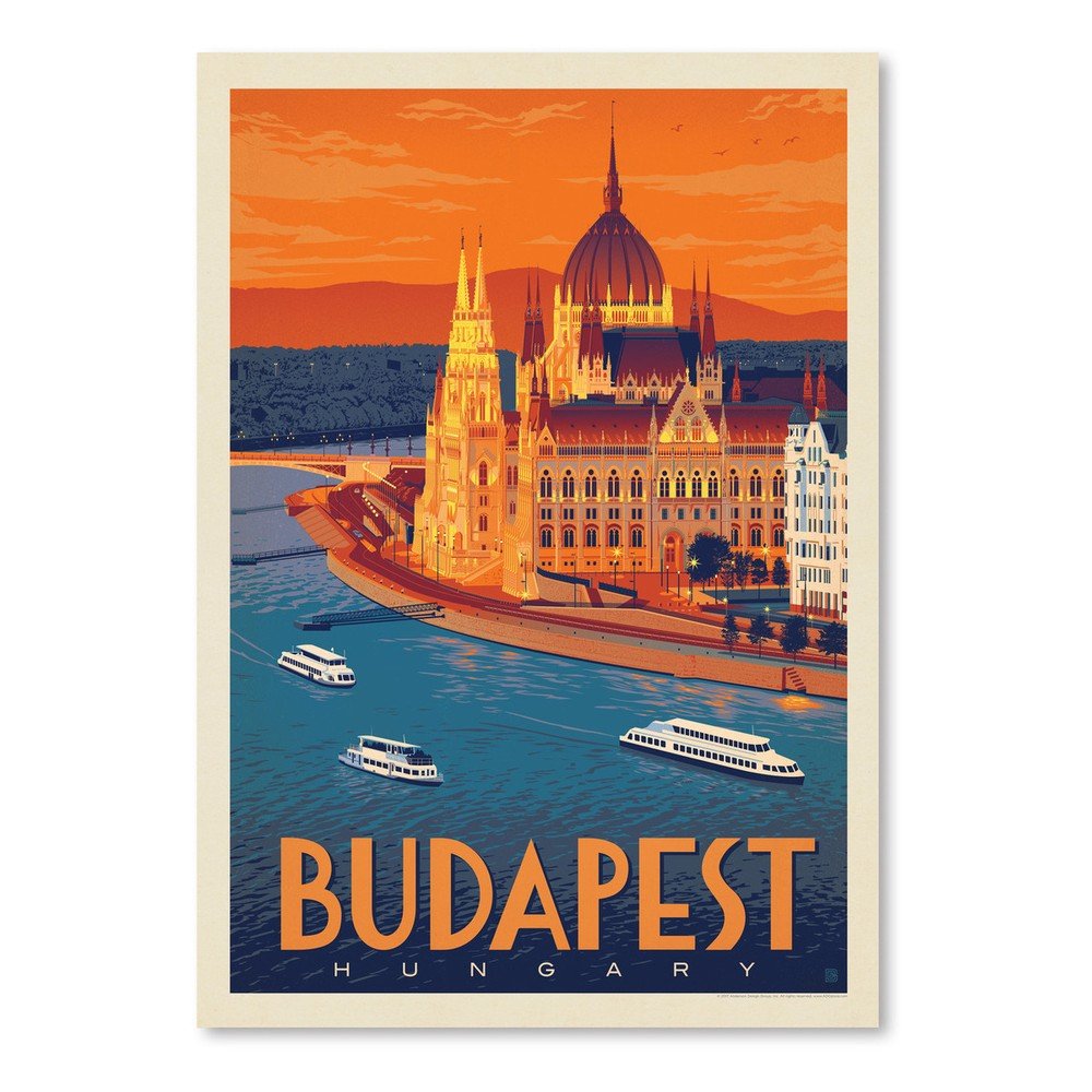 Plakát Americanflat Budapest, 42 x 30 cm v:1174346
