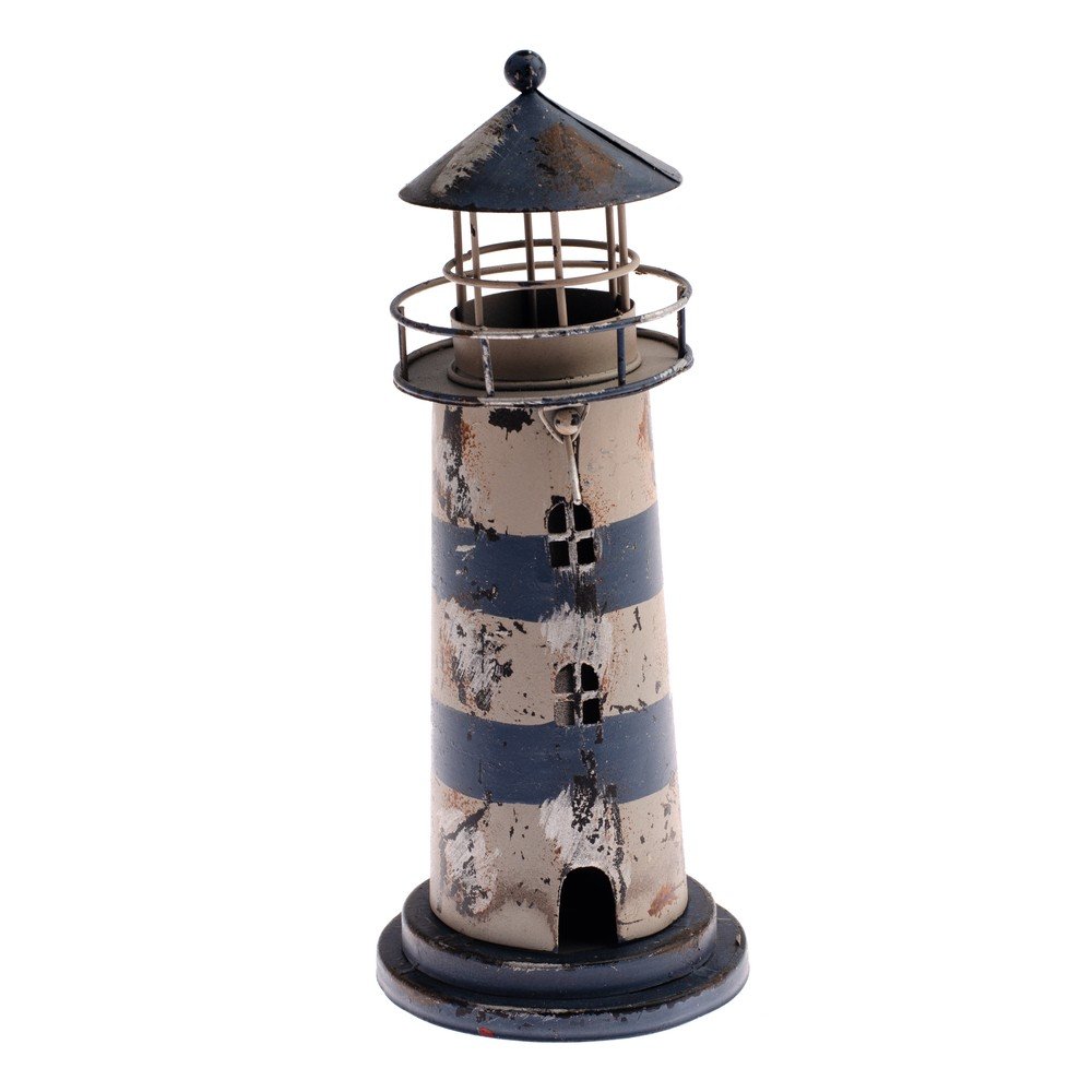 Modrý svícen Dakls Lighthouse, výška 23 cm v:1240382