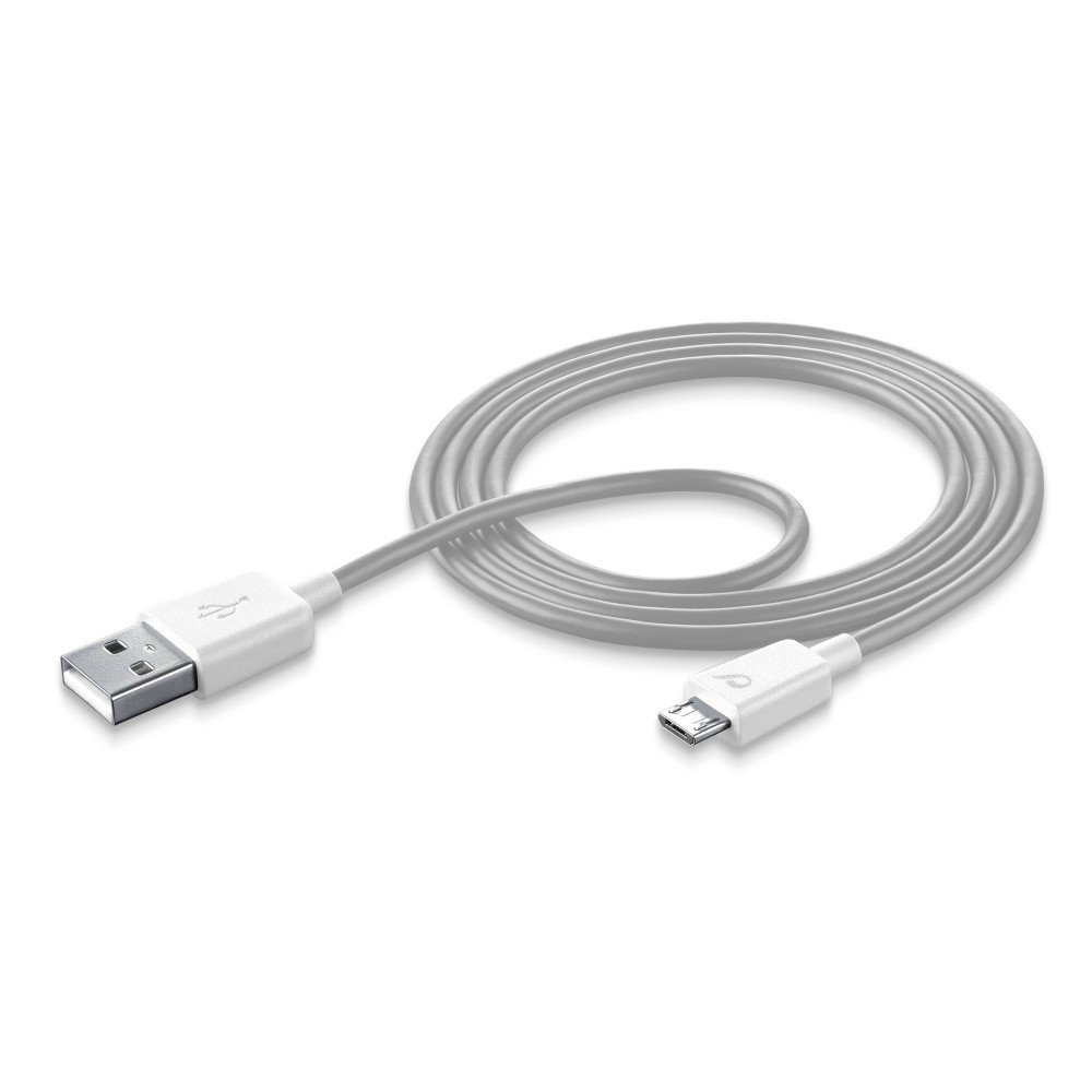 Bílý datový kabel Style&Color Cellularline s konektorem microUSB v:708544