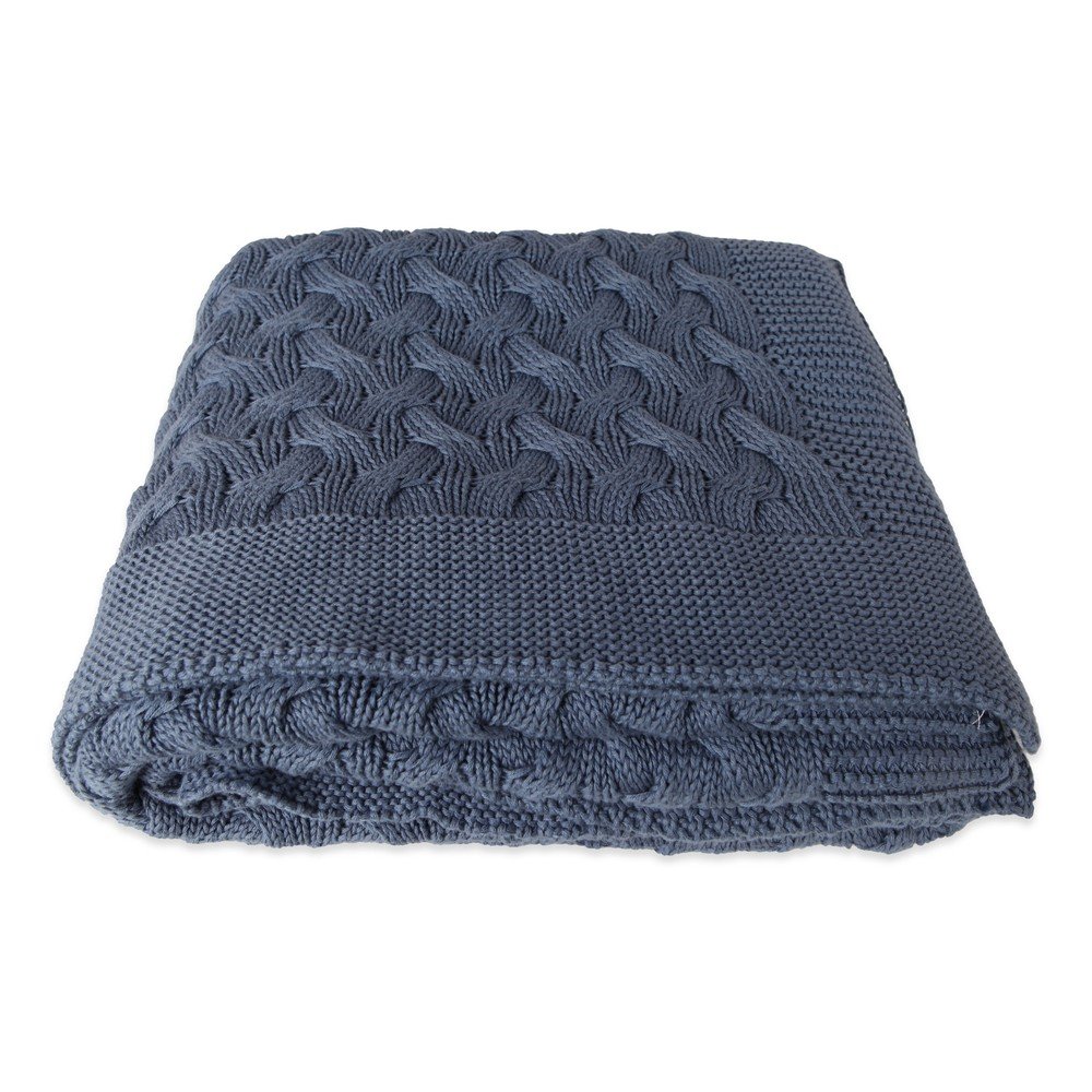 Modrá bavlněná deka Homemania Decor Softy, 130 x 170 cm v:1408353