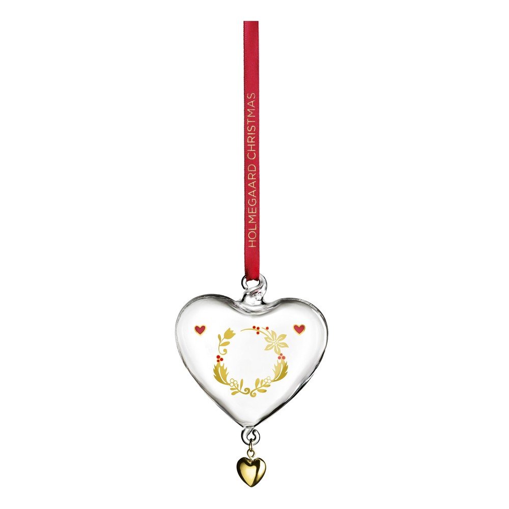Skleněná vánoční ozdoba Heart – Holmegaard v:1570694