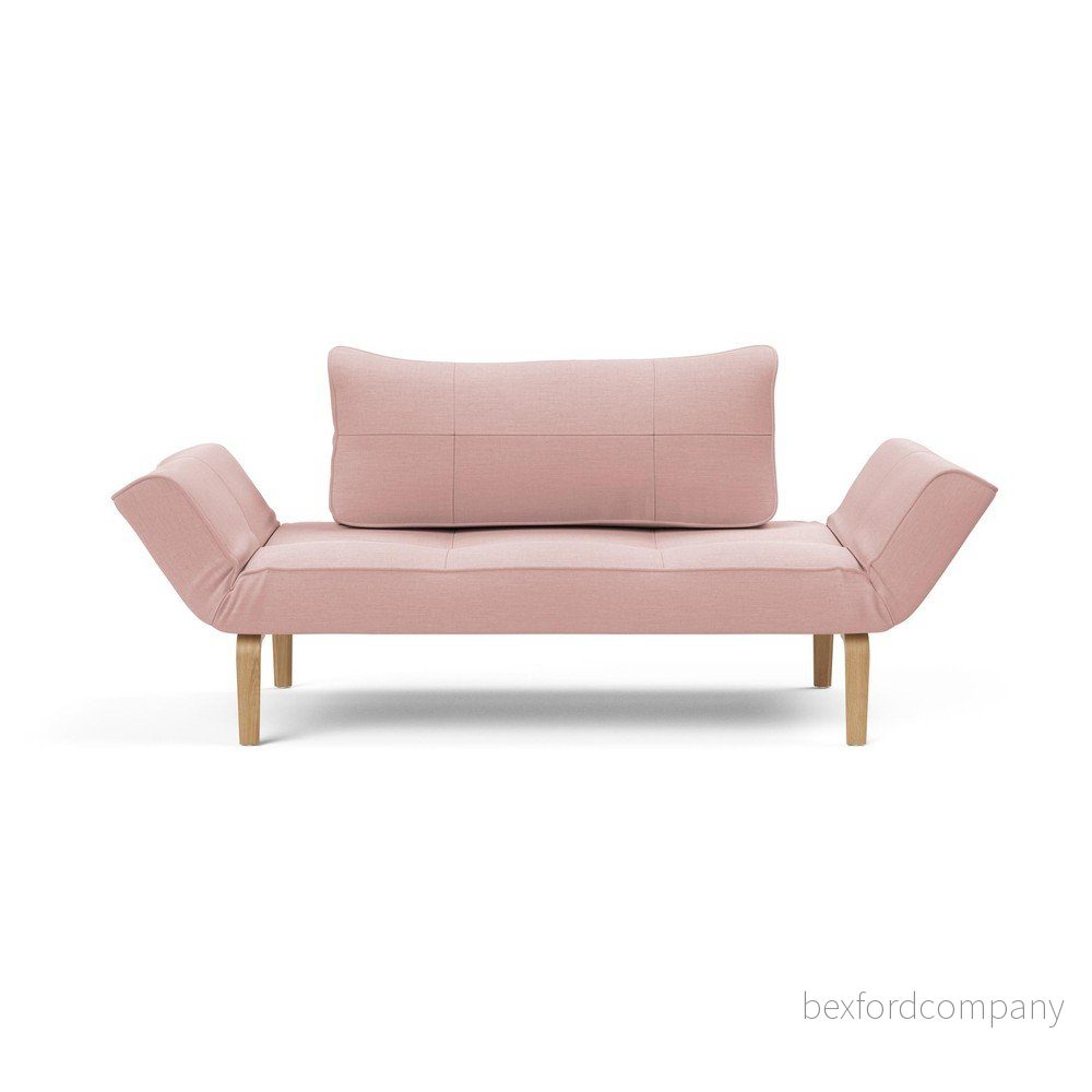 Růžová polohovatelná lenoška Innovation Zeal Light Wood v:1390341