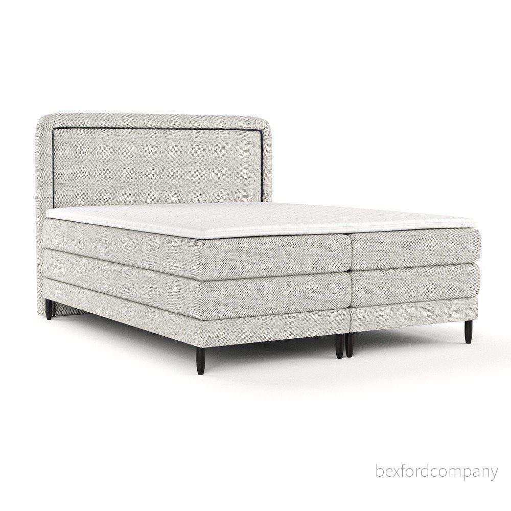 Světle šedá boxspring postel 180x200 cm Dove – Maison de Rêve v:1667452