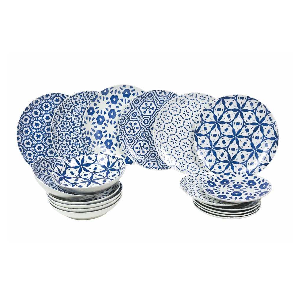 Porcelánová jídelní sada 18 ks Dark Bodrum – VDE Tivoli 1996 v:1381705
