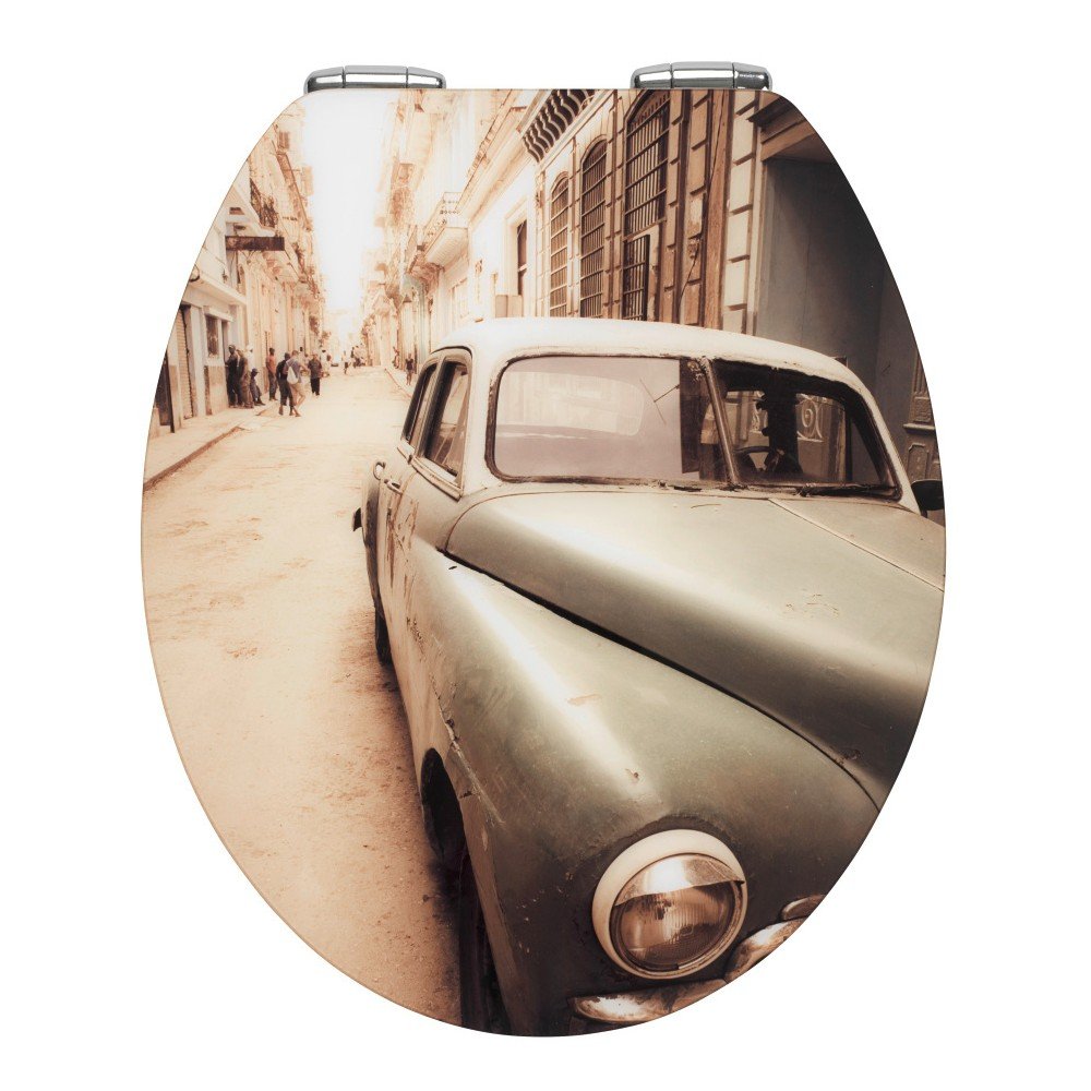 WC sedátko a snadným zavíráním Wenko Old Time Car, 44,5 x 38 cm v:1015446