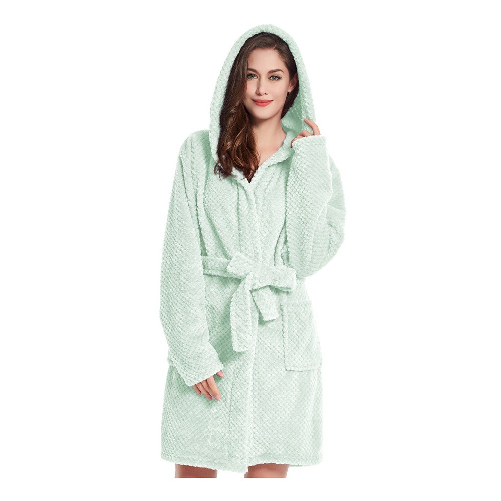 Světle zelený unisex župan z mikrovlákna DecoKing Sleepyhead, velikost XS v:1189112